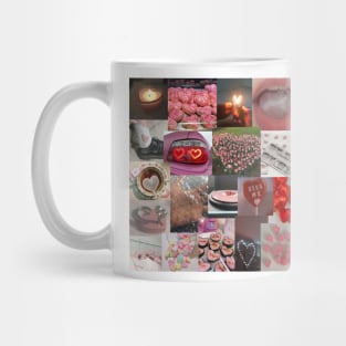 heart aesthetic collage Mug